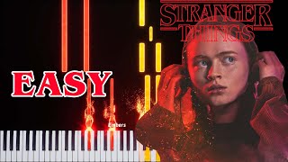 Stranger Things Season 4 - Running Up That Hill (Max Song) - Easy Piano Tutorial Synthesia