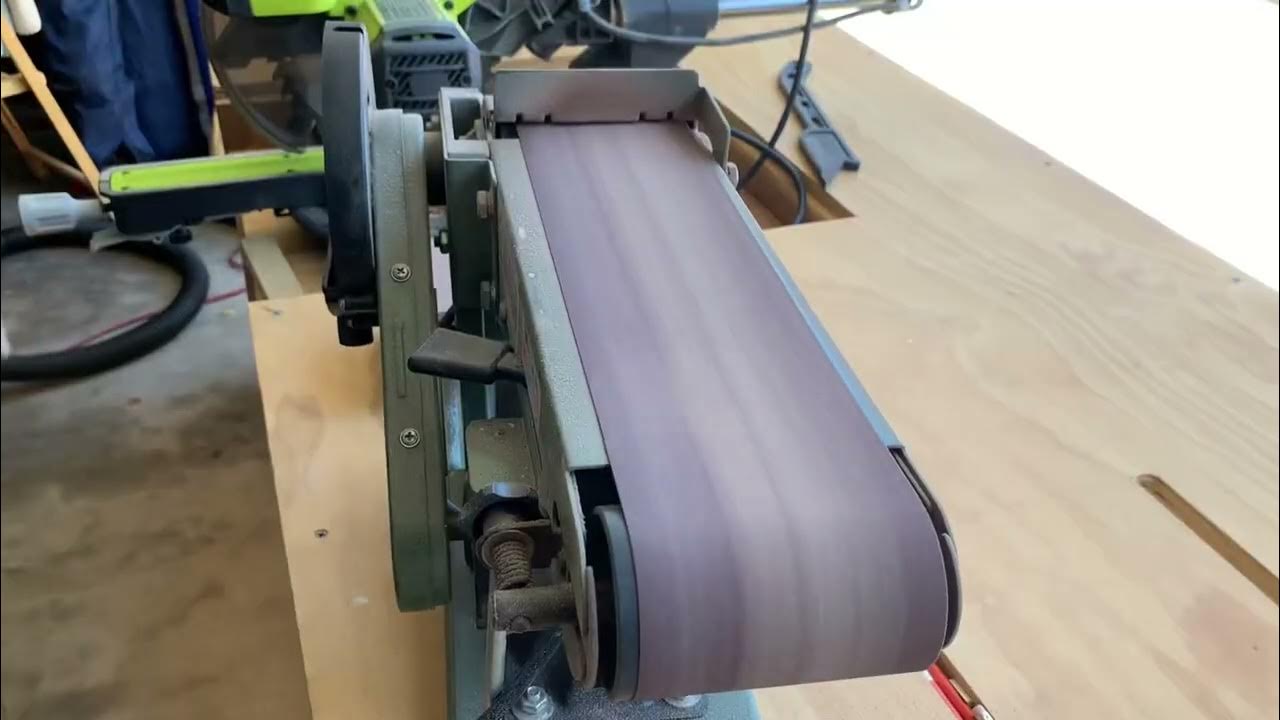 Central Machinery Belt Sander coaster edges YouTube