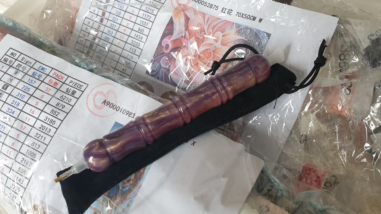 unboxing diamond painting : stylet et toiles homfun