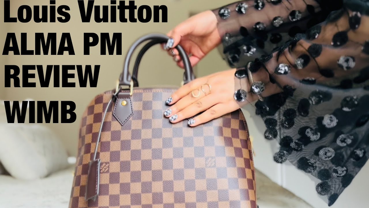 Louis Vuitton Alma PM Damier Ebene Handbag Women