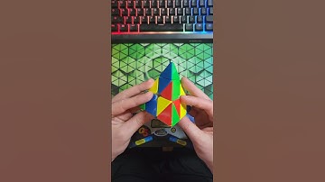 Pyraminx Solve of the Day 4/16 - 1.95 #rubikscube #pyraminx #cubing #puzzle #shorts