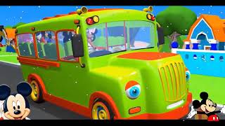 Wheels On The Bus Go Round And Round Mickey Mouse Clubhouse The Finger Family Kids Tv