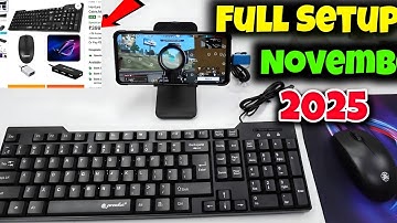 ₹500 Keyboard Mouse Otg  Hub Combo Flipkart | play free fire with keyboard mouse in mobile like pc 😊