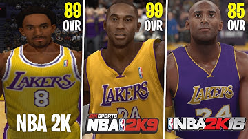 Scoring With Kobe Bryant In Every NBA 2K Game!
