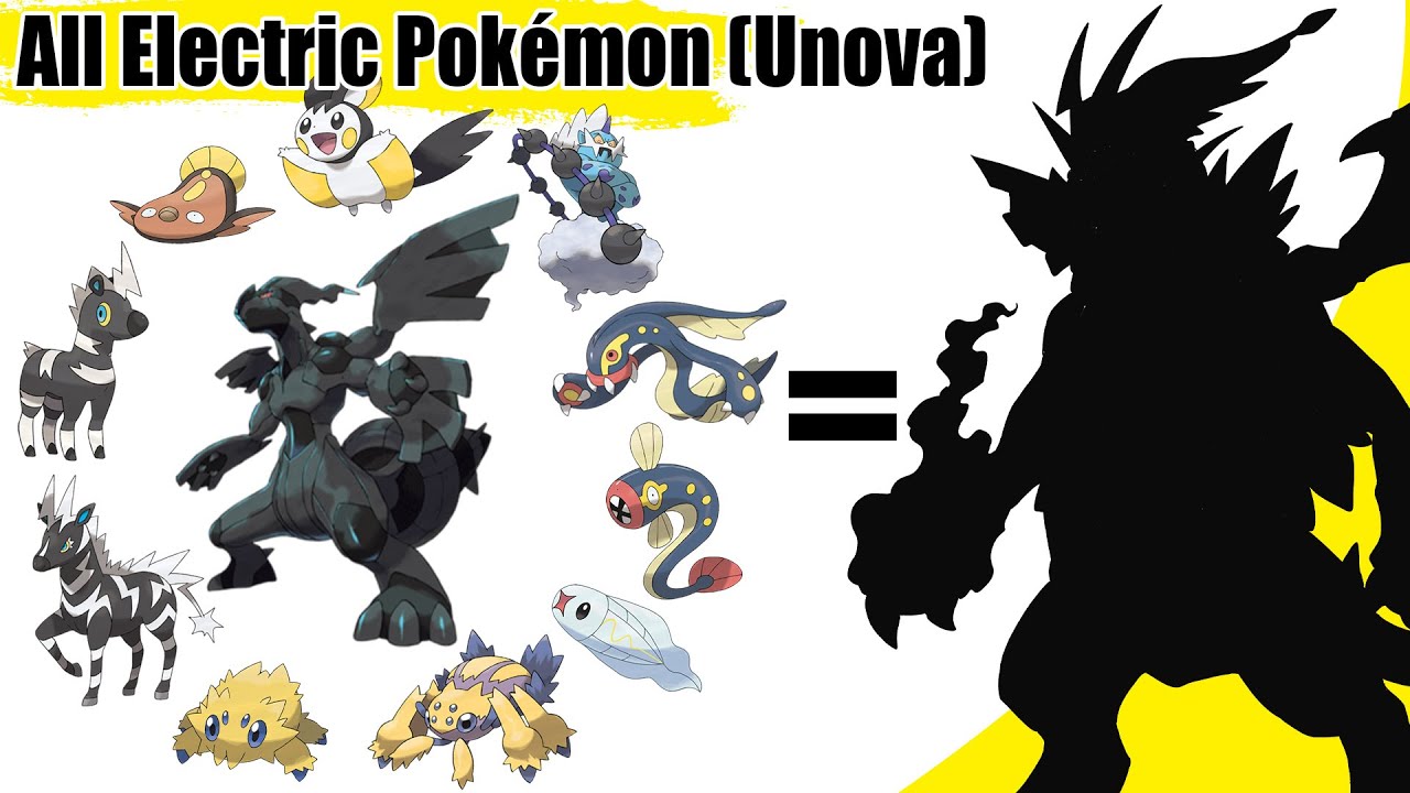 All Electric Type Pokémon Fusion (Unova), All Gen 5 Legendary & Mythical  Fusion