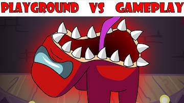 FNF Among US | Character Test |  Gameplay vs Playground | But Red Impostor | Goodbye World