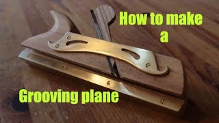 How to make a grooving (dado) plane with hand tools!!