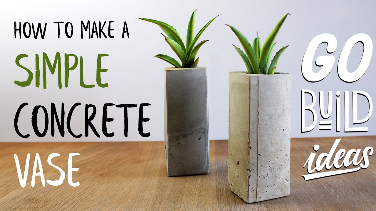 Make concrete. Бетон ваза девушка.