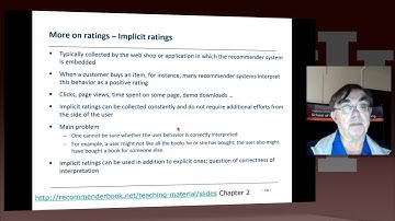 IU X Informatics Unit 14  Recommender System III  2 Item based Collaborative Filtering II 720p