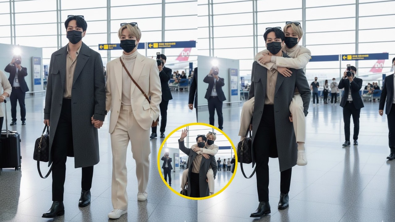 Чимин и Чонгук были тайно замечены в аэропорту… Неужели они летят куда-то вместе? 😳✈️