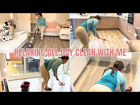 RELAXING ALL DAY CLEAN WITH ME MARATHON | SPEED CLEANING MOTIVATION | DEEP CLEANING ♡