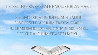 Meso Suren Fil (Në Transliterim Shqip Dhe Përkthim Shqip) Në 