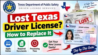 Lost Texas Driver License How to Replace It