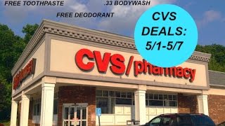 CVS Deals 5/1 - 5/7:  FREE Deodorant, Free Toothpaste, Free Cards & more!