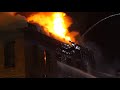 Trenton new jersey major fire 101421 heavy fire and collapse in a commercial structure