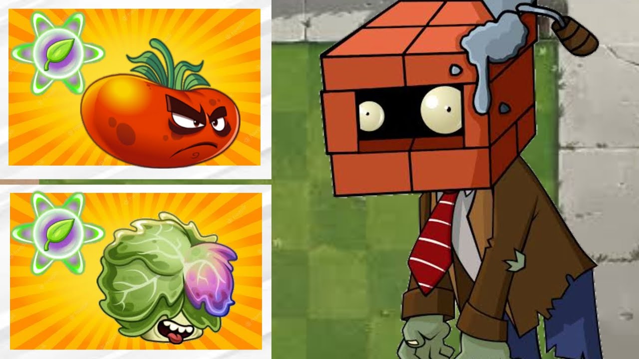 Brickhead Zombie Level 99 Vs All Plants PowerUp YouTube