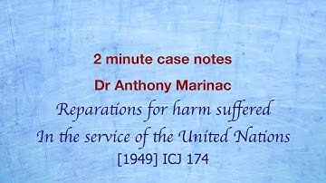 UN Reparations Case (UN has limited legal personality)