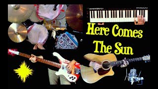 Here Comes The Sun - Instrumental Cover - Guitar, Bass, Drums, Moog and Strings