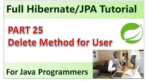 Part 25 - Deleting a User