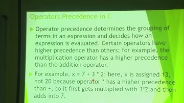 CS 3001 UNIT 2_2.1 Introduction to Operators Part-2