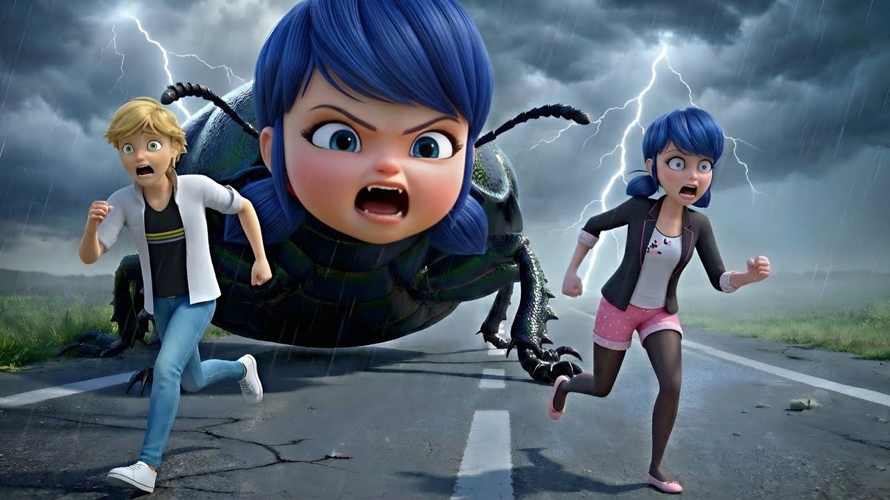 Baby Marinette swallowed a glowing 🪲😱, Adrien saved her😢. @Mr.Otaku_Recap @GAMEARTMIRACULOUSSIMS 