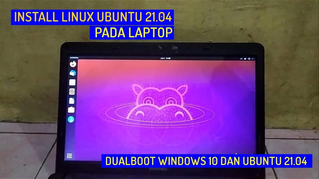 CARA INSTALL LINUX UBUNTU 21.04 PADA LAPTOP || DUALBOOT DENGAN WINDOWS
