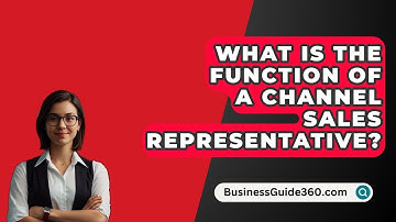 What Is The Function Of A Channel Sales Representative? - BusinessGuide360.com