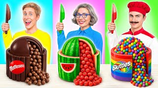Me Vs Grandma Cooking Challenge Creative Food Hacks By Multi Do Challenge