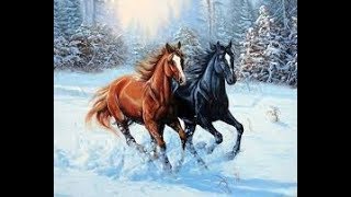 15 Lukisan kuda di air#the world of painting