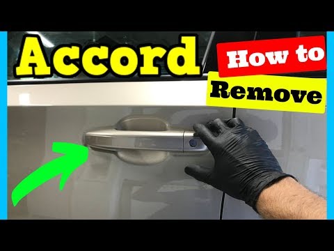2018–2019 Accord: remove front door handle