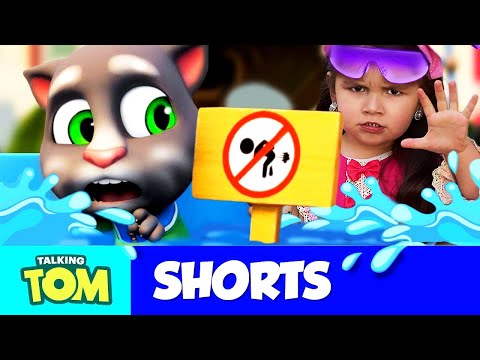 💦 Breaking the Pool Rules - Talking Tom Shorts (S2 Episode 15) IN REAL LIFE