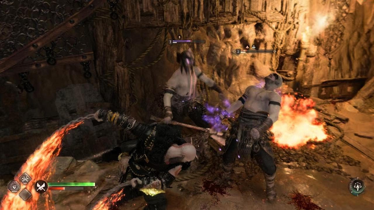 God of War Ragnarök fighting einherar