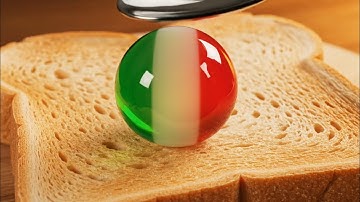 Spreading Country Flag balls on Toast 🍞🌍  | AI ASMR – Oddly Satisfying Toast ASMR