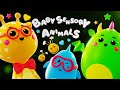 Baby Sensory Animals - Funky Animal Characters Dance Party! Fun Animation with Music! Sensory Video!