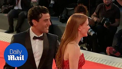 Venice Film Festival: Jessica Chastain and Oscar Isaac walk red carpet