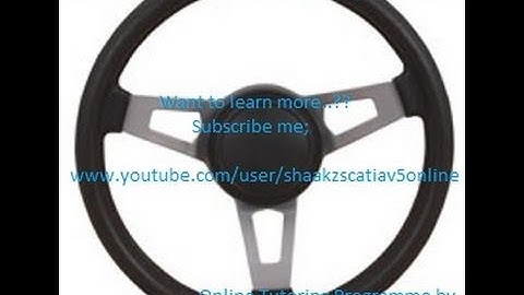 Catia V5 Tutorials|Simple Steering Simulation Part 1|Digital Mockup|DMU Kinematics