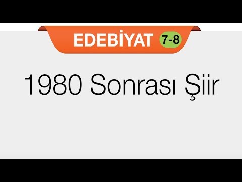 1980 Sonrası Şiir