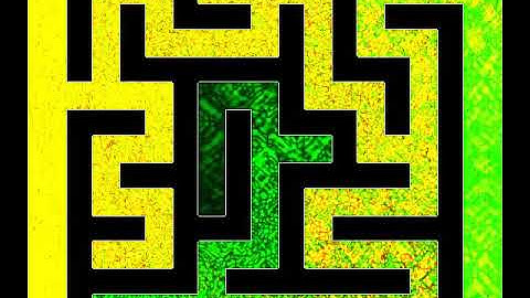 Waves guide through the maze