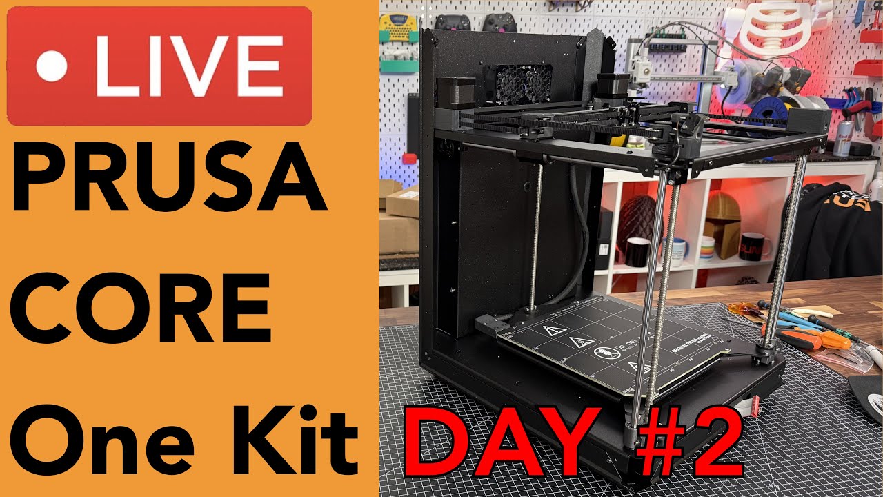 🔥 Prusa CORE One Kit Build 🔥 Day 2 - CoreXY Frame and Belt Routing ...