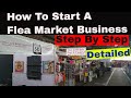 How To Start a Flea Market Business from Scratch. Step by Step Part