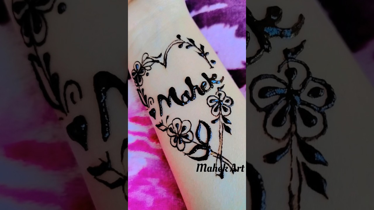 Pin by Mahi on meerab & mehak name dp | Hand henna, Hand tattoos, Henna  hand tattoo