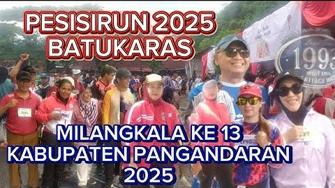 Ribuan Peserta PesisiRun Batukaras Milangkala Kabupaten Pangandaran ke 13 Tahun 2025