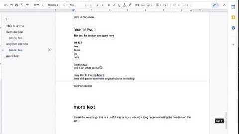 google doc header nav demo