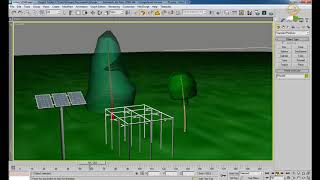 Solar panel (system) camera view rendering in 3D max part 8