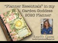 2020 Garden Goddess Planner featuring "Planner Essentials" from Elizabeth Craft Designs