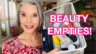 EMPTIES  SKIN CARE, VITAMINS AND COSMETICS  WITH MINI REVIEWS | OVER 60 HEALTH AND BEAUTY
