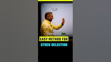 Easy method for stock selection #stockmarket #investing #motivation #pankajbhardwaj