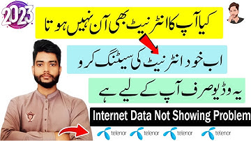 Telenor Sim Data Not Working | Create Telenor Internet Settings | Fast 3G 4G 5G APN Settings Create