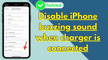 Disable iPhone buzzing sound when charger is connected
