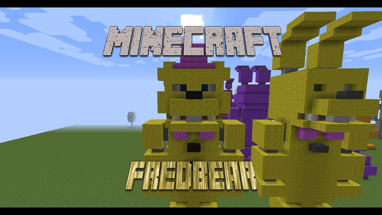 Minecraft FNaF Fredbear II speed build - YouTube